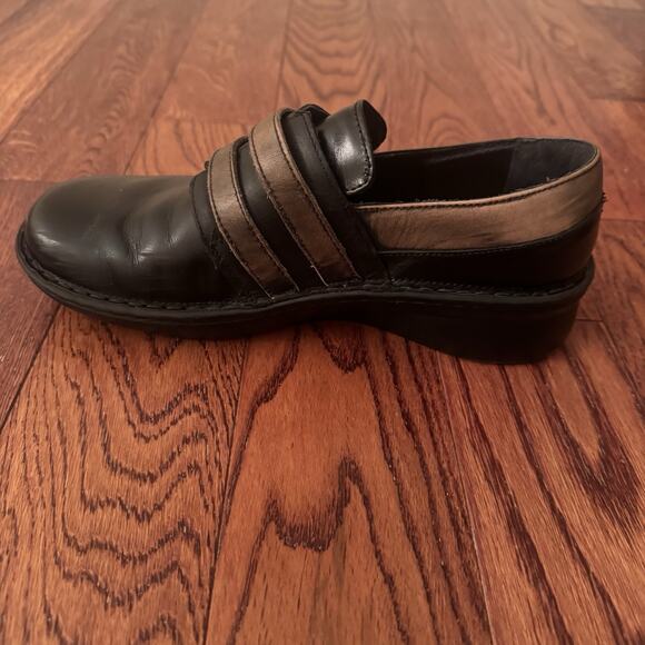 Naot Celesta Loafer Womens Shoe 7 7.5 EU 38 Black Leather Cork Insole Comfort - Picture 4 of 14